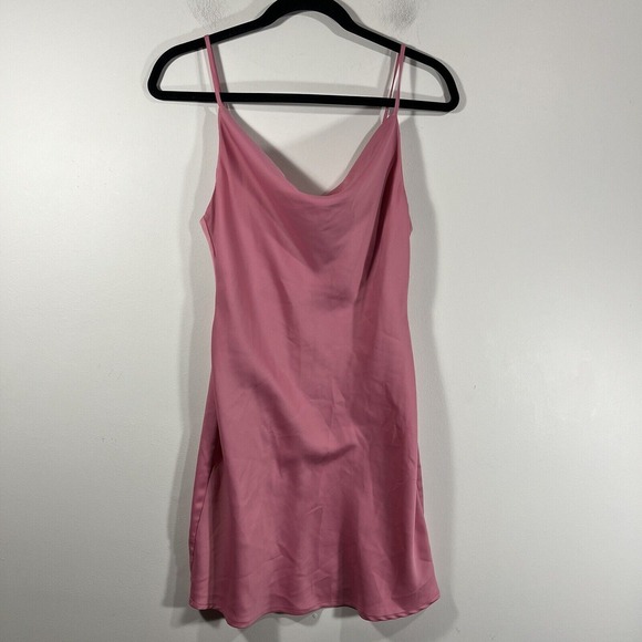 Urban Outfitters Dresses & Skirts - Urban Outfitters Pink Satin‎ Slip Dress Women's Small